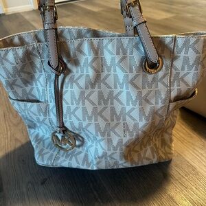 Michael Kors Tan Monogram Tote